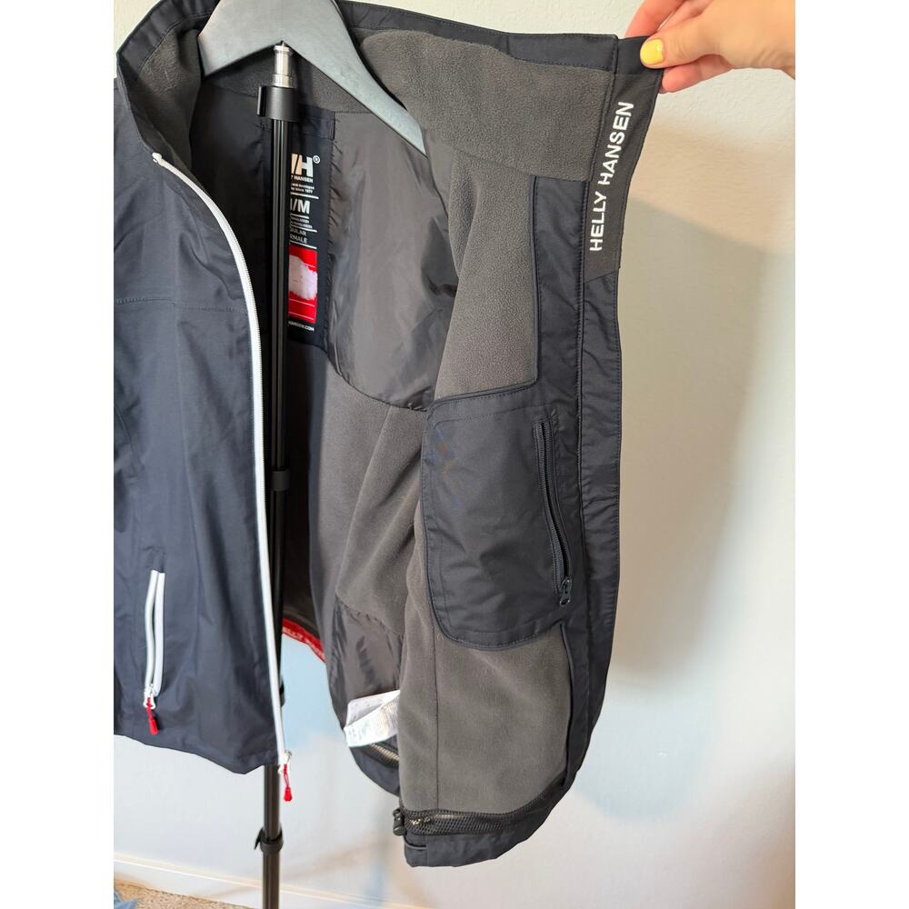 Helly Hansen Women’s Crew Jacket Black Waterproof Windproof Outdoor Hiking - Picture 7 of 8